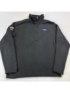 Patagonia Better Weather Fleece 1/4 Zip Vail Colorado Women’s Size Medium Black